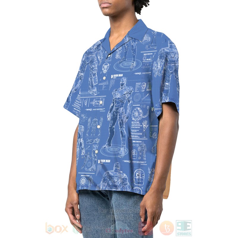 BEST Iron Man Patent 3D Aloha Shirt 2 Iron Man Patent Hawaiian Shirt 1