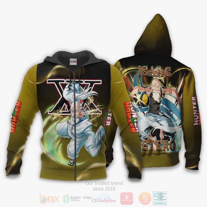 BEST Anime Isaac Netero Custom Hunter x Hunter All Over Print Hoodie-Bomber Jacket 12 Isaac Netero Custom Anime Hunter x Hunter 3D Hoodie Bomber Jacket