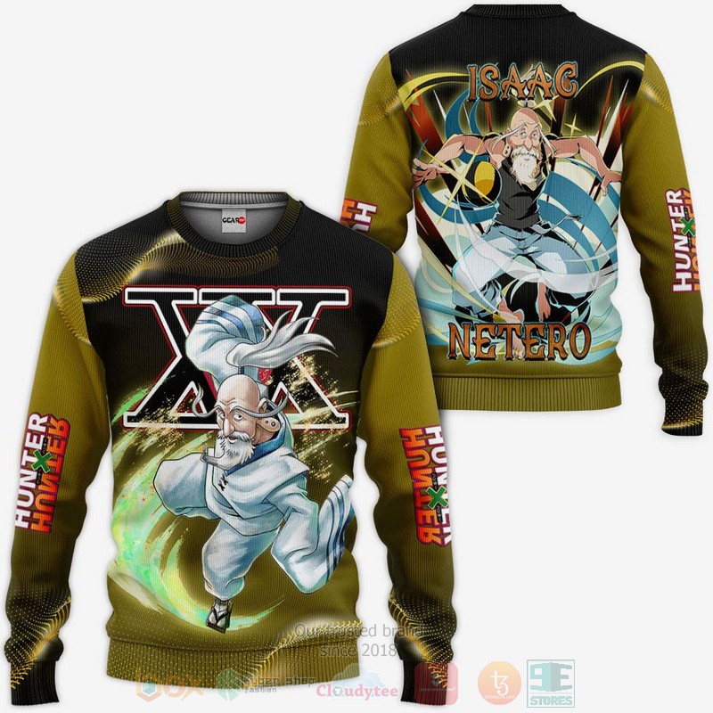 BEST Anime Isaac Netero Custom Hunter x Hunter All Over Print Hoodie-Bomber Jacket 2 Isaac Netero Custom Anime Hunter x Hunter 3D Hoodie Bomber Jacket 1