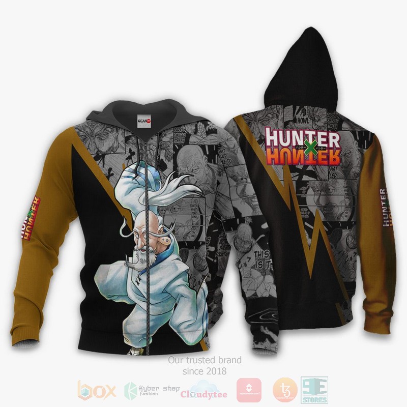 BEST Anime Isaac Netero Custom Hunter x Hunter Anime-Manga All Over Print Hoodie-Bomber Jacket 12 Isaac Netero Custom Hunter x Hunter Anime Manga 3D Hoodie Bomber Jacket