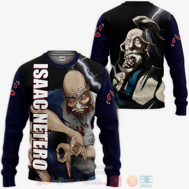BEST Anime Isaac Netero Hunter x Hunter All Over Print Hoodie-Bomber Jacket 2 Isaac Netero Hunter x Hunter Anime 3D Hoodie Bomber Jacket 1