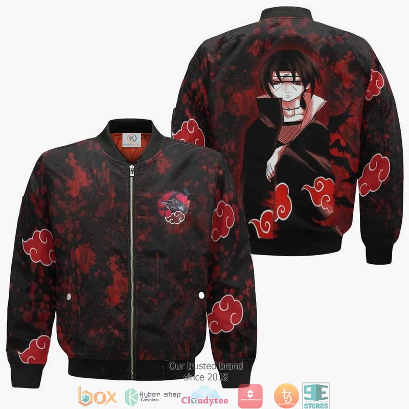 Itachi Naruto Anime 3D Bomber jacket