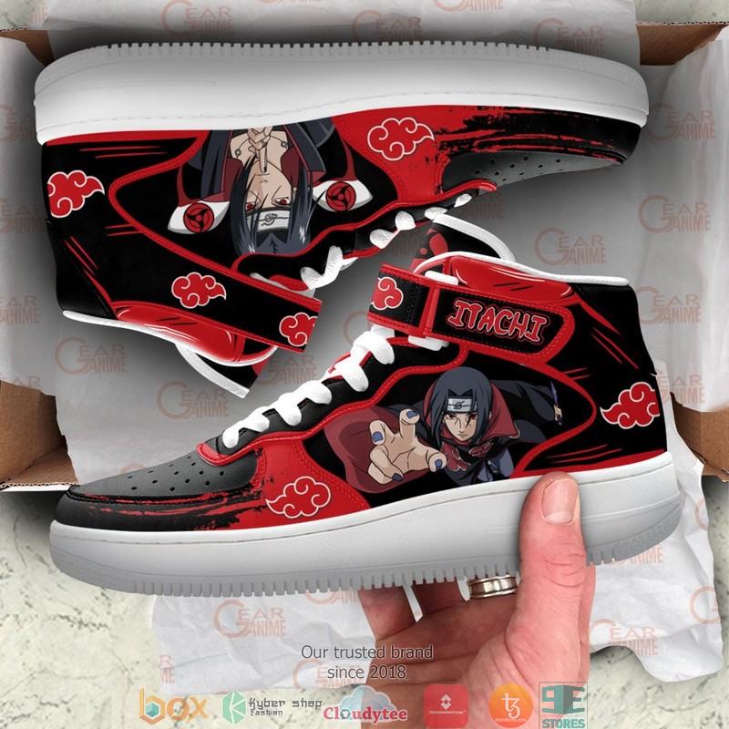 Itachi Uchiha Akatsuki Anime High Air Force Shoes 1