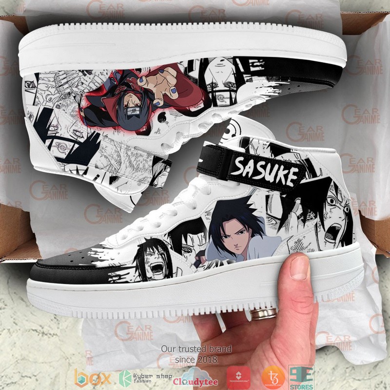 Itachi and Sasuke Anime Mix Manga High Air Force Shoes 1 2 3