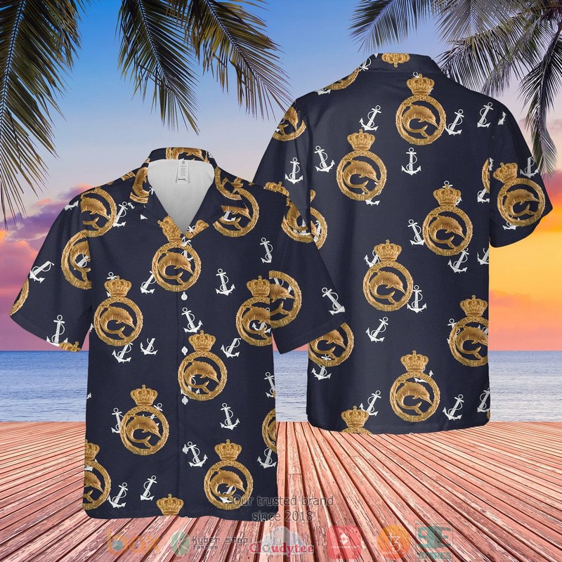 Italian Navy Submarine Dolphins Badge Pin Black Hawaiian Shirt, Short 2 Italian Navy Submarine Dolphins Badge Pin Black Hawaiian Shirt Short 1