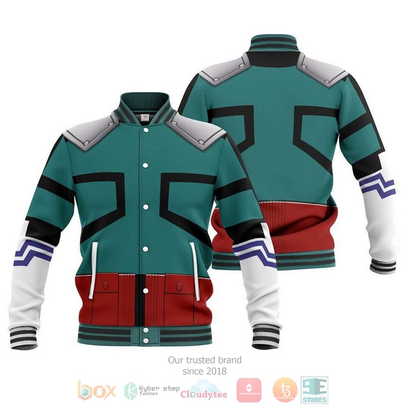 Izuku Midoriya Cosplay Costume My Hero Academia Mha Anime Baseball Jacket