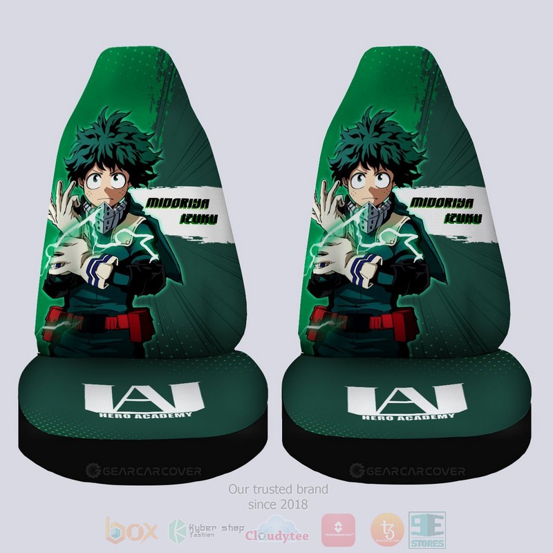 BEST-Anime Izuku Midoriya My Hero Academia Luxury Car Seat Covers 3 Izuku Midoriya My Hero Academia Anime Car Seat Cover 1 2
