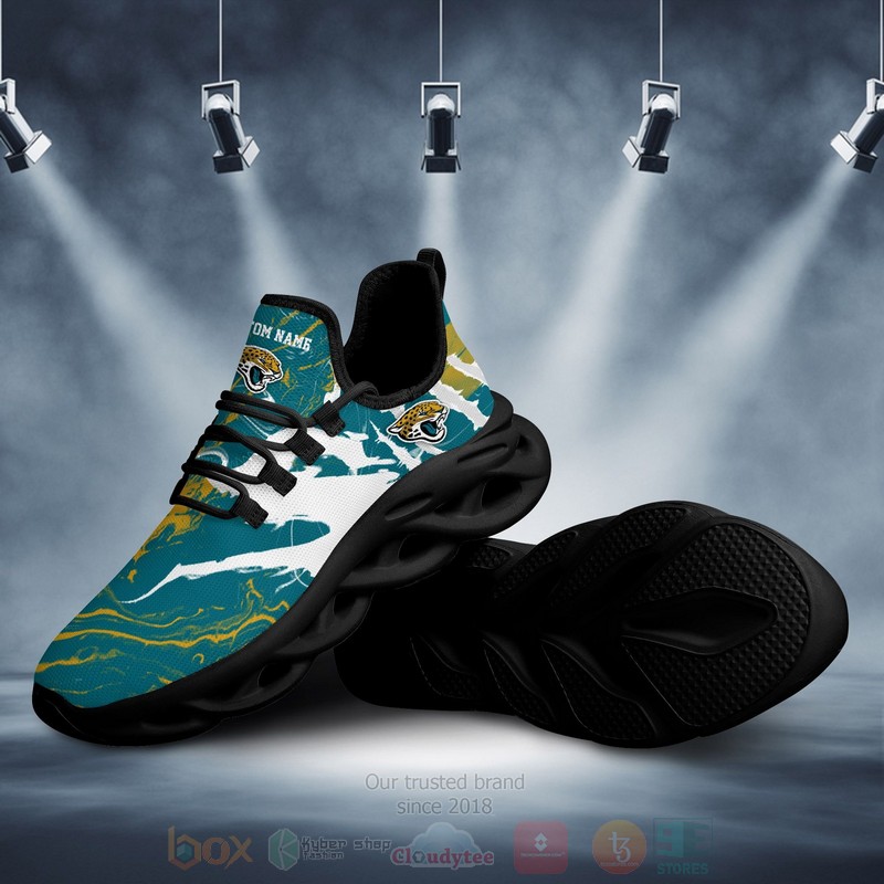 BEST Jacksonville Jaguars NFL Custom Name Clunky Max Soul Sneakers word2