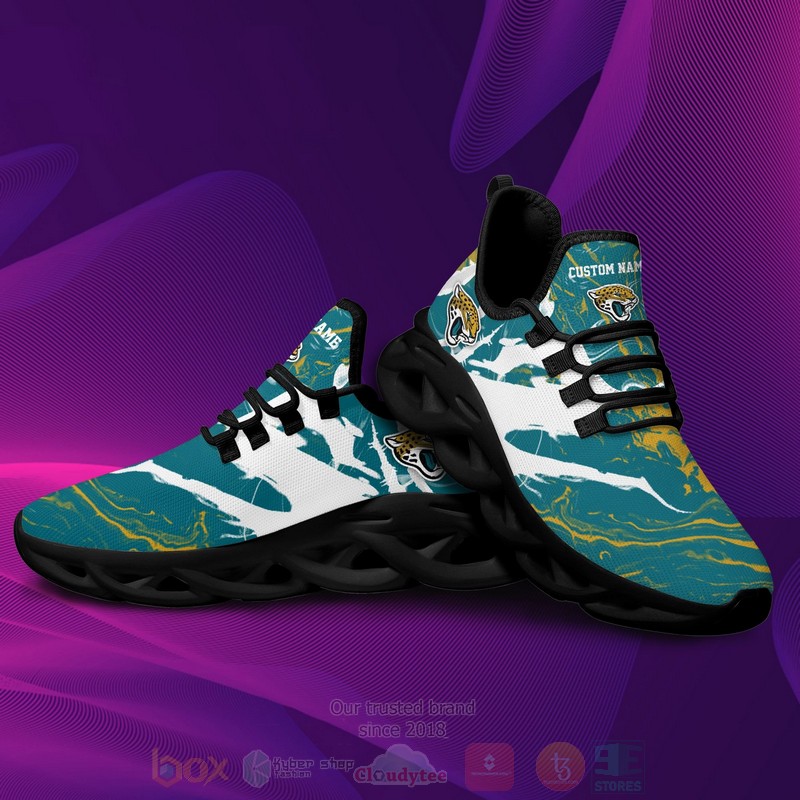 BEST Jacksonville Jaguars NFL Custom Name Clunky Max Soul Sneakers word2