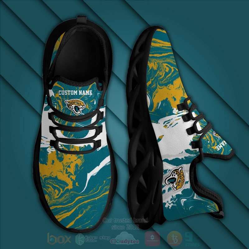BEST Jacksonville Jaguars NFL Custom Name Clunky Max Soul Sneakers word2