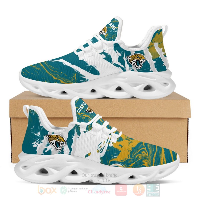 BEST Jacksonville Jaguars NFL American Custom Name Clunky Max Soul Sneakers