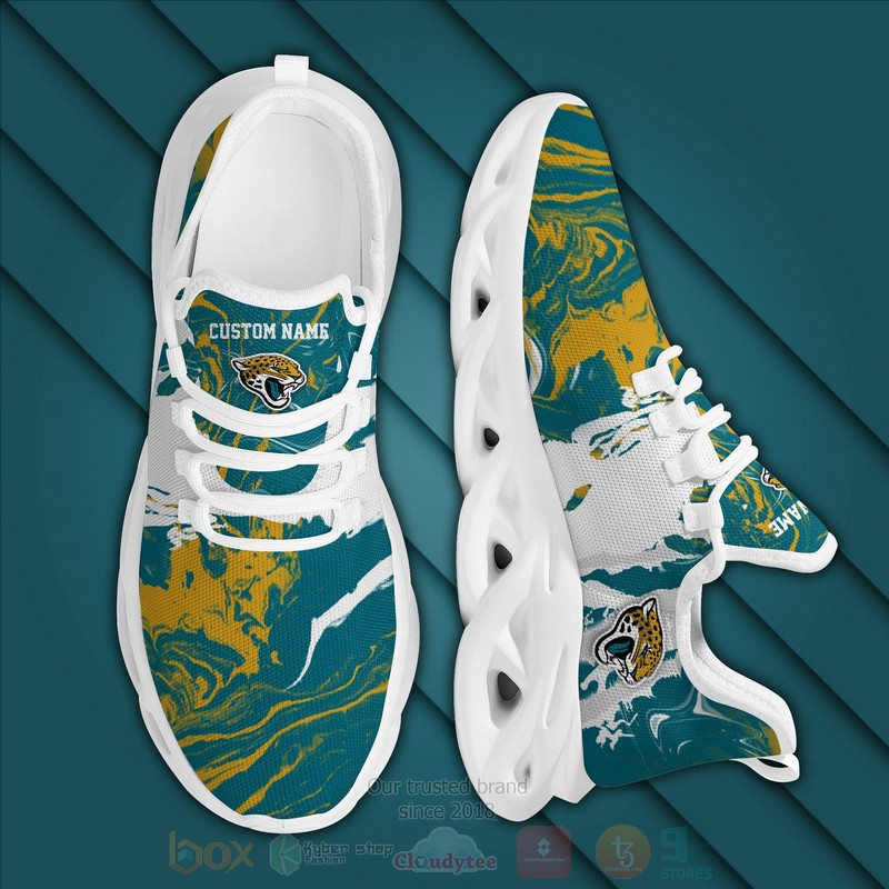 BEST Jacksonville Jaguars NFL American Custom Name Clunky Max Soul Sneakers word2