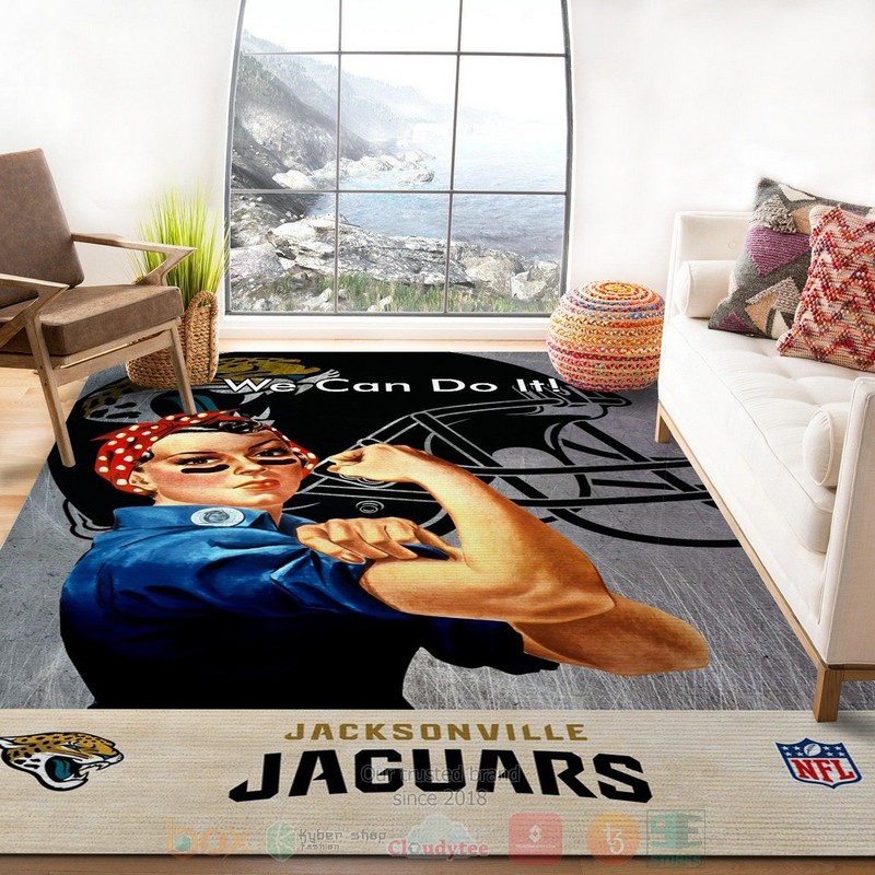 Jacksonville Jaguars NFL Team Logo Area Rugs 1