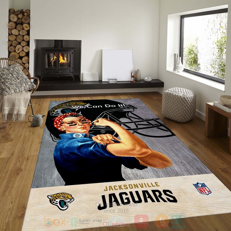 BEST Jacksonville Jaguars NFL Team Logo Bedroom Rugs 3 Jacksonville Jaguars NFL Team Logo Area Rugs 1 2