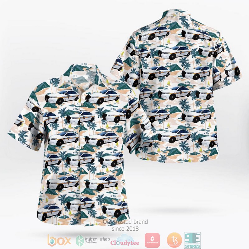 Jacksonville Sheriff's Office JSO Ford Police Interceptor Hawaiian shirt word1