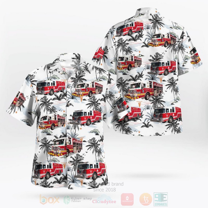 BEST James City County Fire Department, Williamsburg, VA 3D Aloha Shirt word1