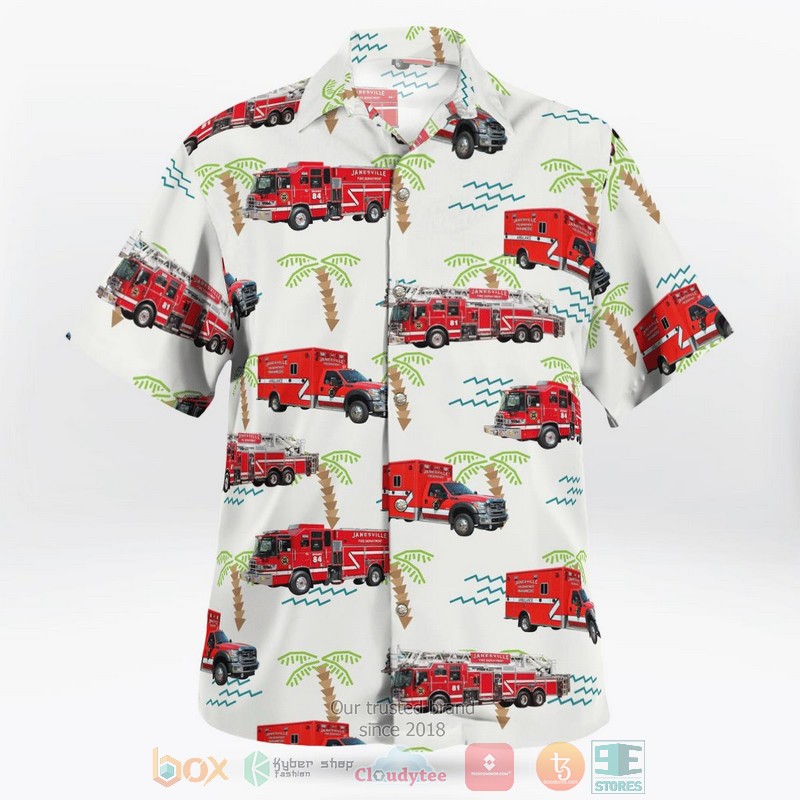 BEST Janesville Wisconsin Janesville Fire Department Hawaii Shirt 3 Janesville Wisconsin Janesville Fire Department Hawaiian Shirt 1 2