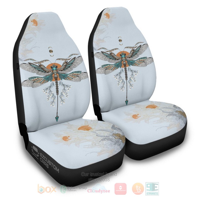 Japanese Dragonfly Car Seat Cover 1