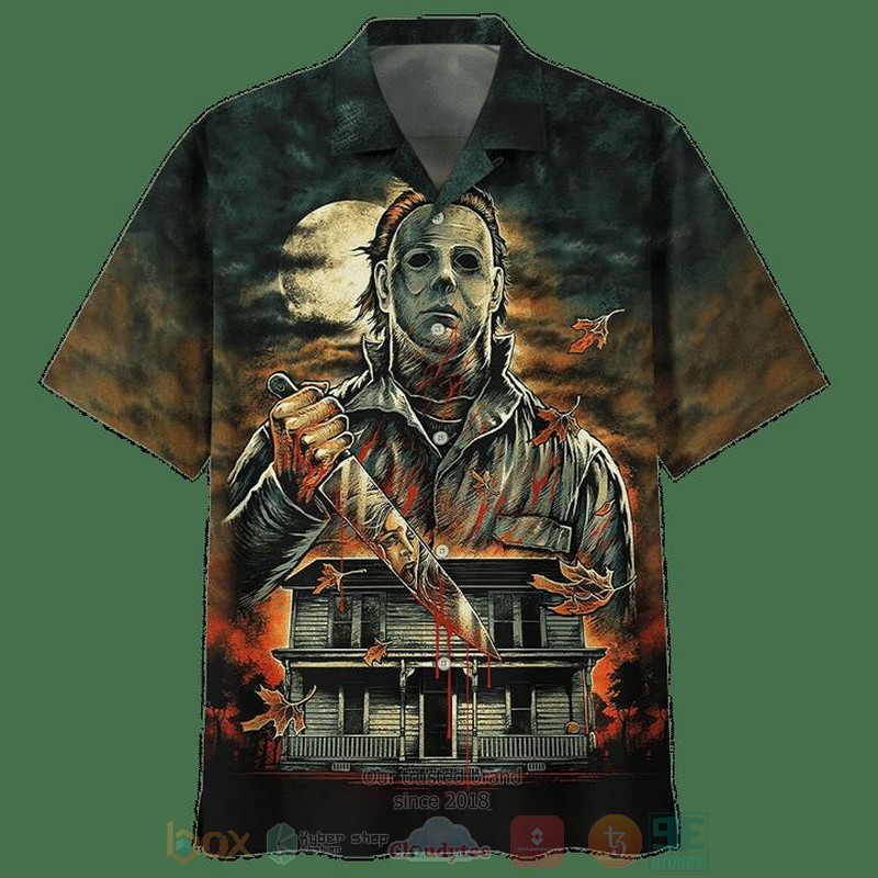 Jason Voorhees Short Sleeve Hawaiian Shirt
