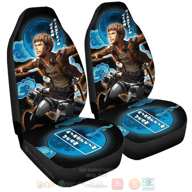 BEST-Anime Jean Kirstein Attack On Titan Luxury Car Seat Covers 4 Jean Kirstein Attack On Titan Anime Car Seat Cover 1 2 3