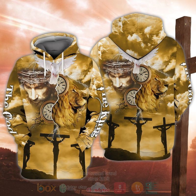 Jesus And Lion The God The King Short Sleeve Hawaiian Shirt