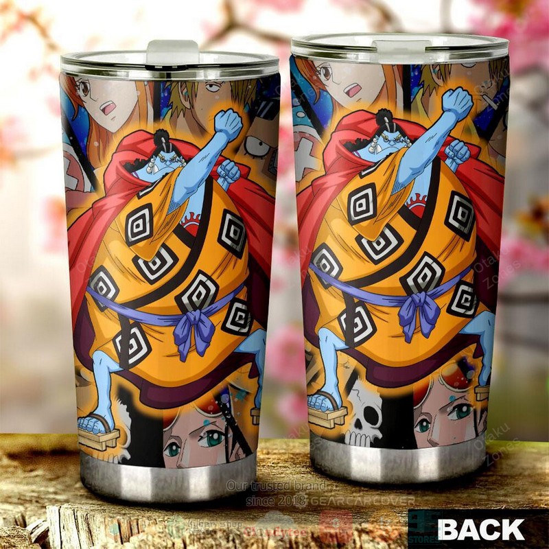 BEST Jinbe and Friend One Piece Anime 3D Steel Tumbler 3 Jinbe and Friend One Piece Anime Tumbler 1 2