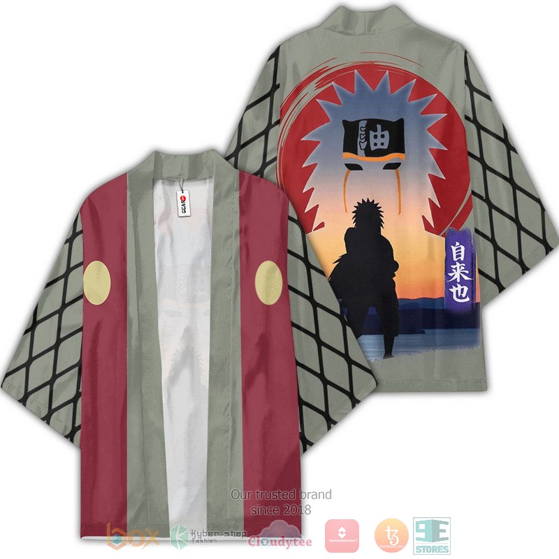 NEW Jiraiya Anime Naruto 3D Full Printed Kimono 3 Jiraiya Anime Naruto Kimono 1 2