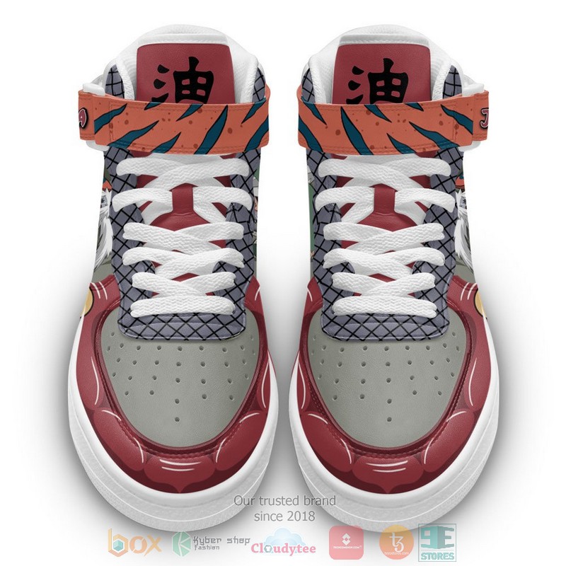 NEW Jiraiya Naruto Anime High Top Air Force Shoes 3 Jiraiya Naruto Anime High Air Force Shoes 1 2