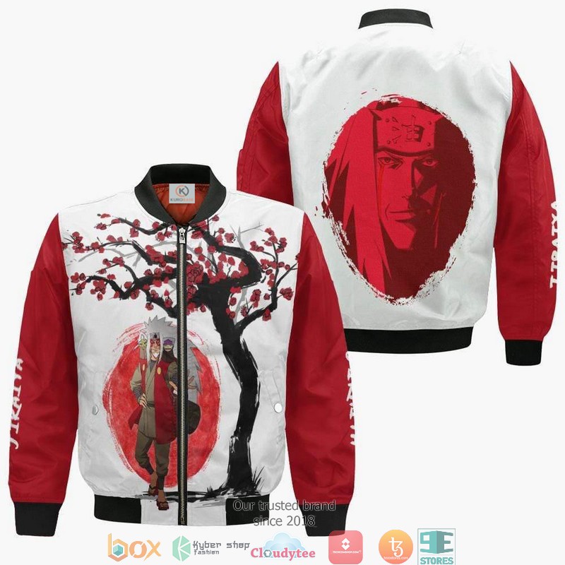 Jiraiya Naruto Anime Ninja Under The Sun 3D Bomber jacket 3 Jiraiya Naruto Anime Ninja Under The Sun 3D Bomber jacket