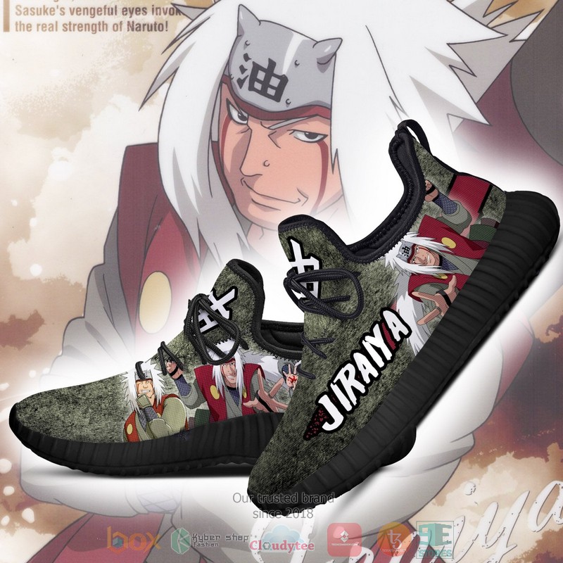 Jiraiya Naruto Anime green Reze Shoes 1