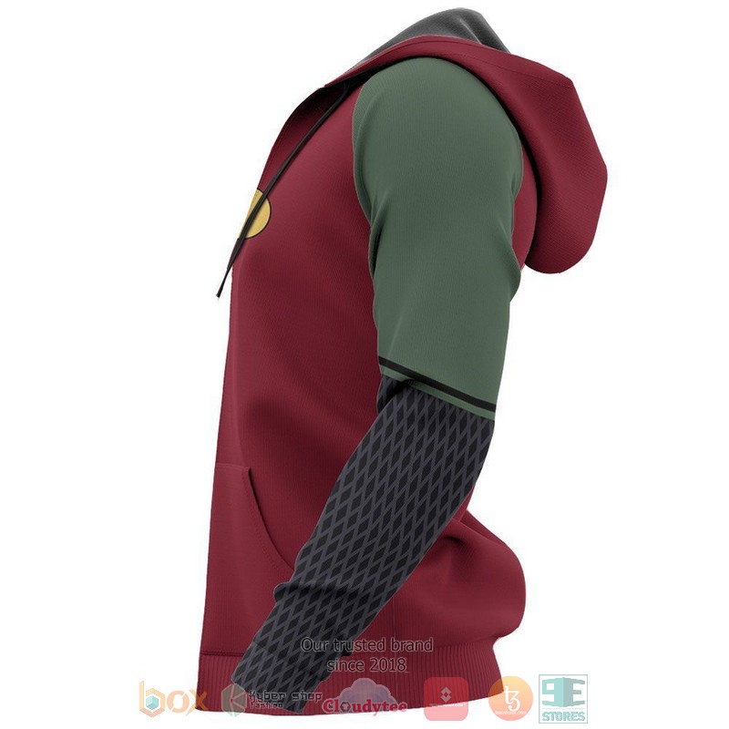 Jiraiya Uniform Naruto Anime 3D Hoodie Bomber Jacket 1 2 3 4 5