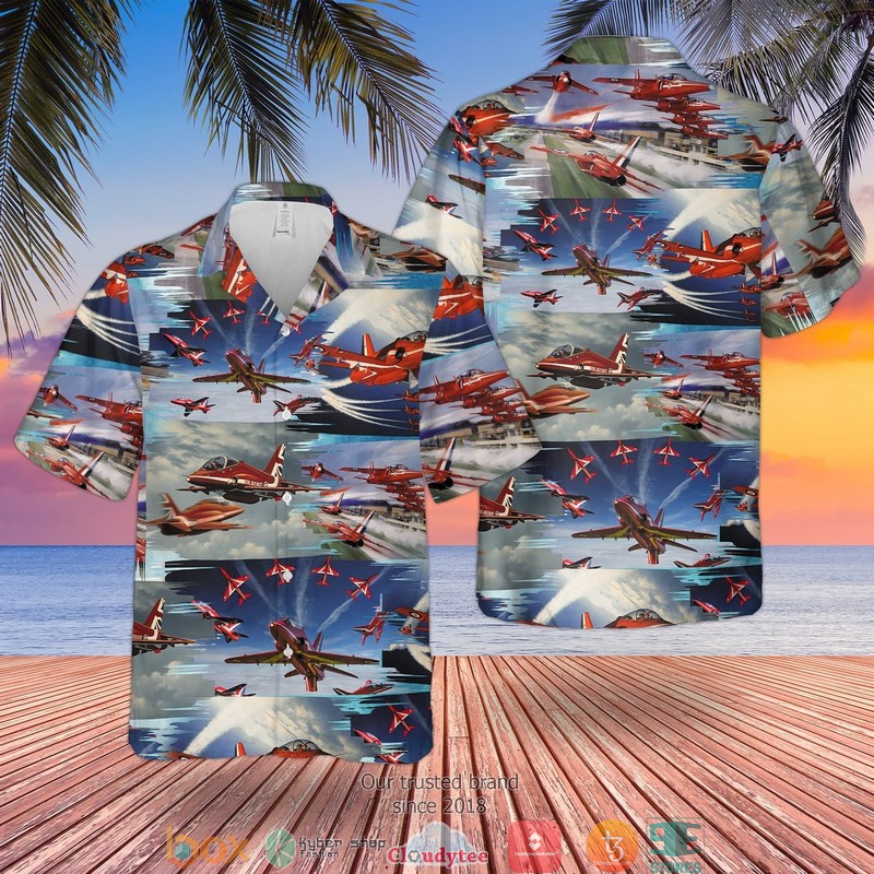 RAF Red Arrows Air Show Limited Hawaiian Shirt