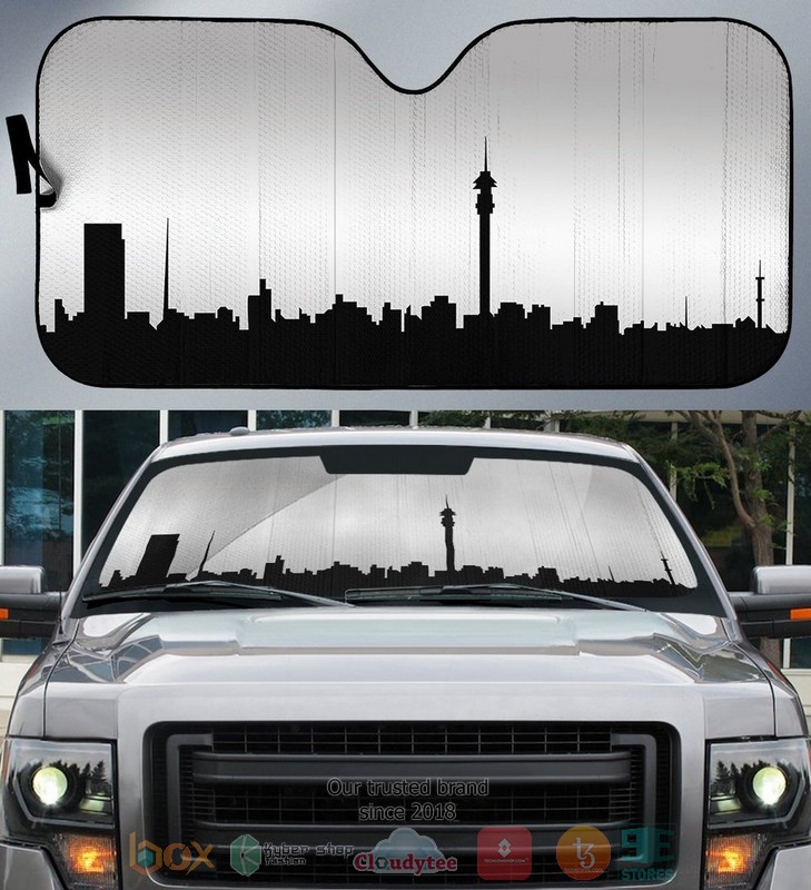 Johannesburg Skyline Car Sunshade