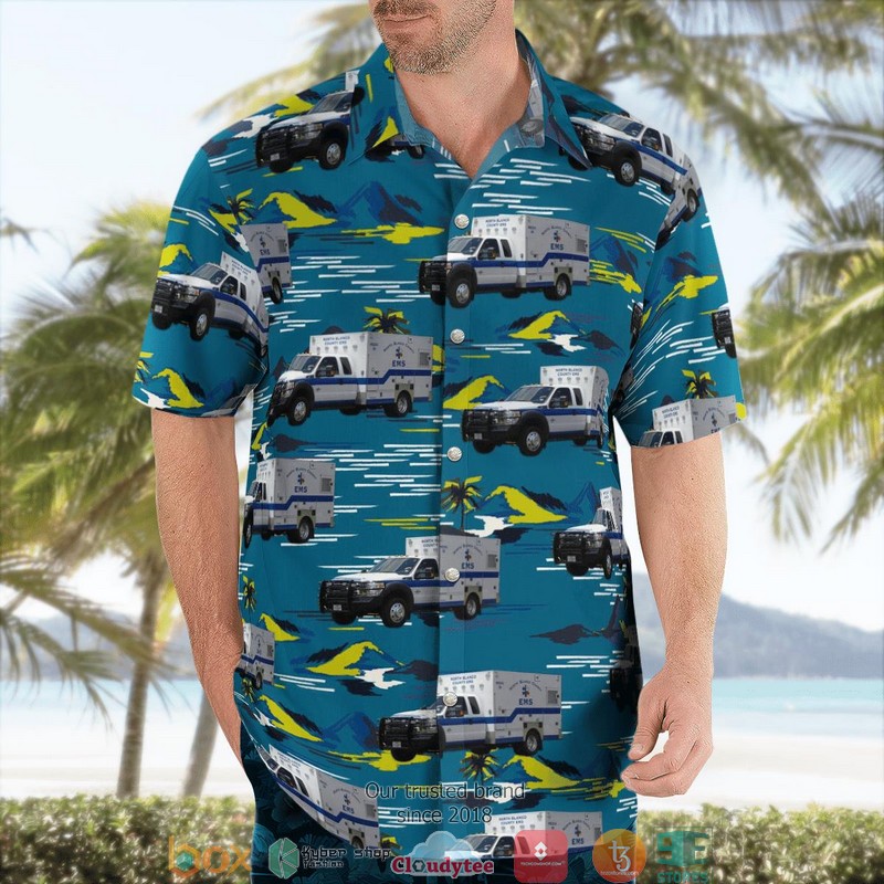 Johnson City Texas North Blanco County EMS 3D Hawaii Shirt 1 2