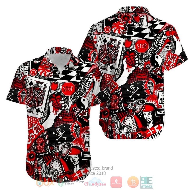 BEST Joker Poker Hawaiian Aloha Short Sleeve Hawaii Shirt 3 Joker Poker Hawaiian Aloha Hawaiian Shirt