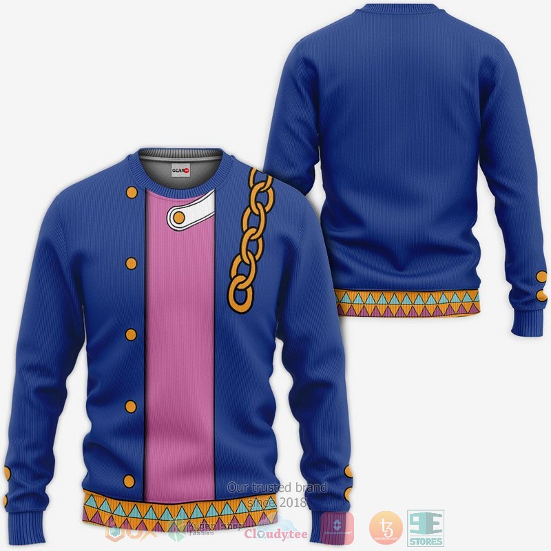 NEW Jotaro Kujo Costume JoJo Adventure Anime Full Printed 3D Sweater, Hoodie 2 Jotaro Kujo Costume JoJo Adventure Anime 3D Hoodie Bomber Jacket 1