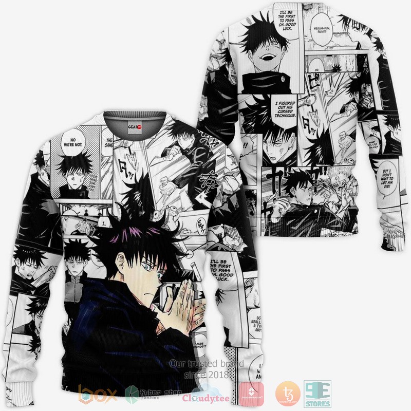 NEW Jujutsu Kaisen Fushiguro Megumi Anime Mix Manga Full Printed 3D Sweater, Hoodie 2 Jujutsu Kaisen Fushiguro Megumi Anime Mix Manga 3D Hoodie Bomber Jacket 1