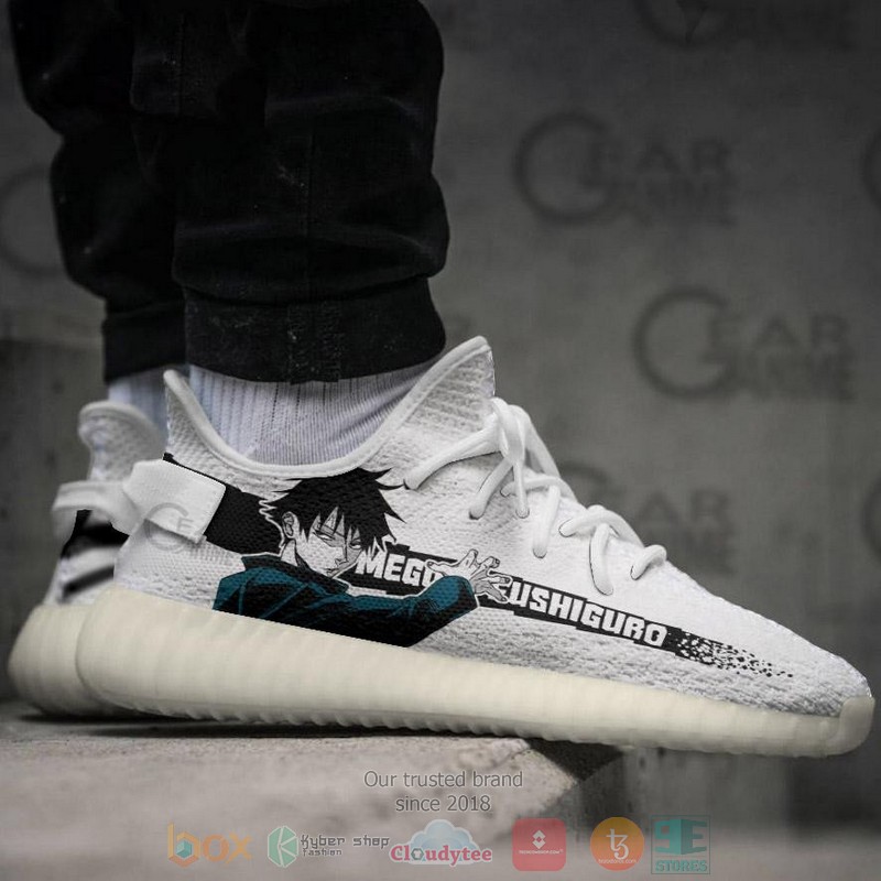 BEST Jujutsu Kaisen Megumi Fushiguro Yeezy Shoes Sneaker 3 Jujutsu Kaisen Megumi Fushiguro Anime Yeezy Shoes 1 2