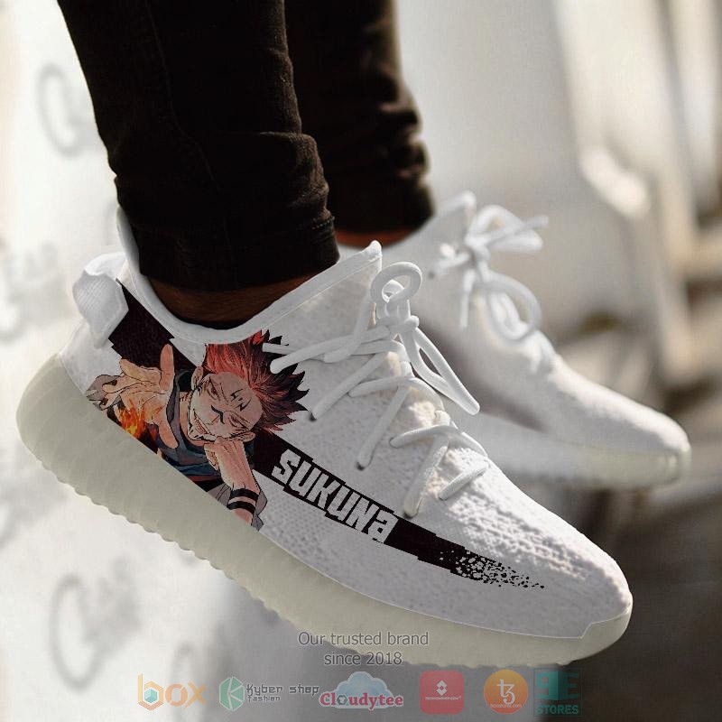 BEST Jujutsu Kaisen Sukuna Yeezy Shoes Sneaker 3 Jujutsu Kaisen Sukuna Anime Yeezy Shoes 1 2