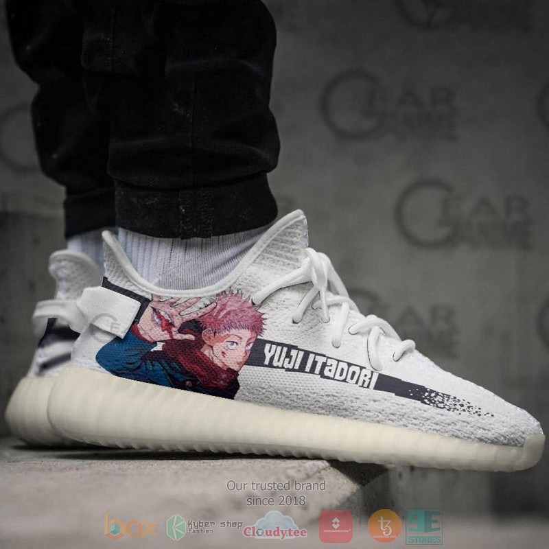 BEST Jujutsu Kaisen Yuji Itadori Yeezy Shoes Sneaker 3 Jujutsu Kaisen Yuji Itadori Anime Yeezy Shoes 1 2