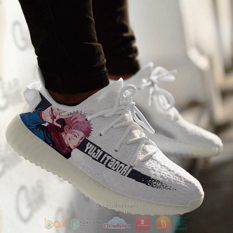 BEST Jujutsu Kaisen Yuji Itadori Yeezy Shoes Sneaker 4 Jujutsu Kaisen Yuji Itadori Anime Yeezy Shoes 1 2 3