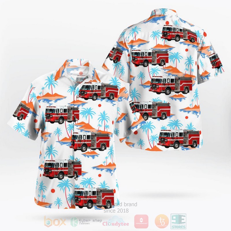 BEST Junaluska Fire Department 3D Aloha Shirt