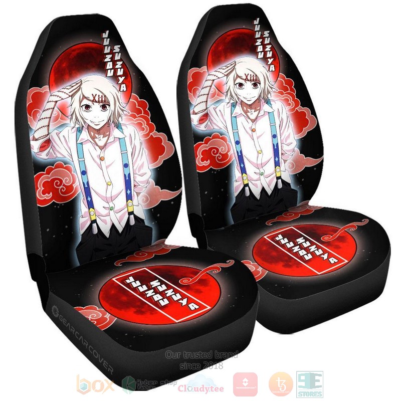 BEST-Anime Juuzou Suzuya Tokyo Ghoul Luxury Car Seat Covers 4 Juuzou Suzuya Tokyo Ghoul Anime Car Seat Cover 1 2 3