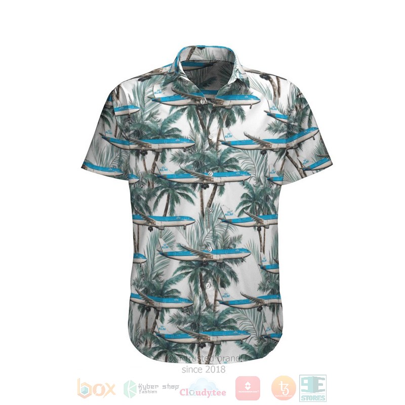 BEST KLM Royal Dutch Airlines Airbus A330-303 3D Aloha Shirt 7 KLM Royal Dutch Airlines Airbus A330 303 Hawaiian Shirt