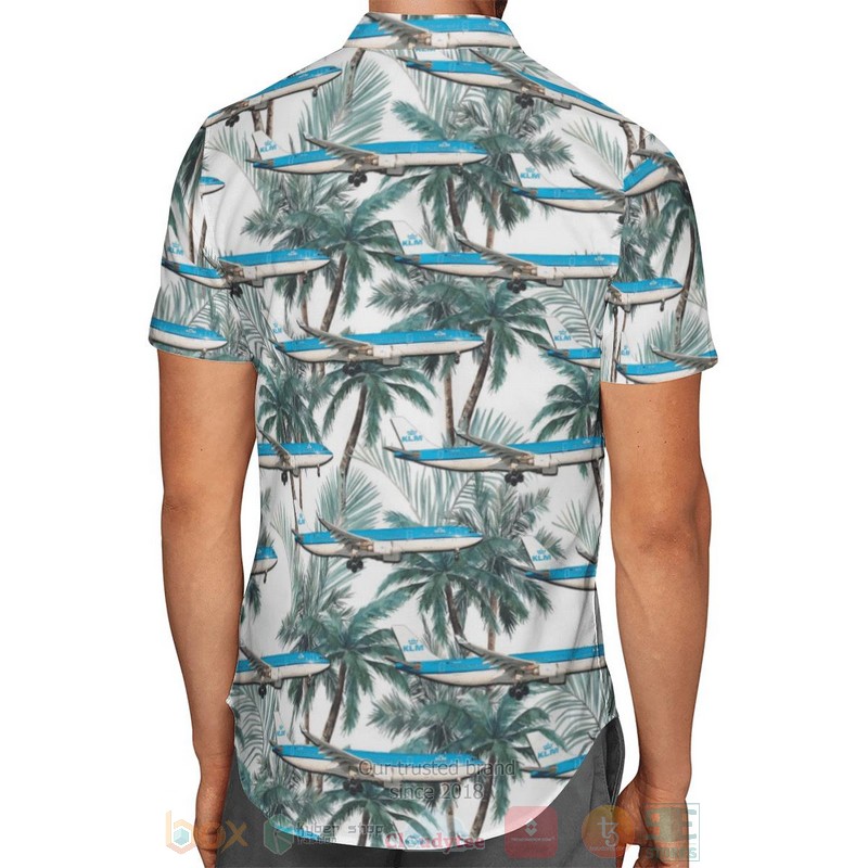BEST KLM Royal Dutch Airlines Airbus A330-303 3D Aloha Shirt 3 KLM Royal Dutch Airlines Airbus A330 303 Hawaiian Shirt 1 2