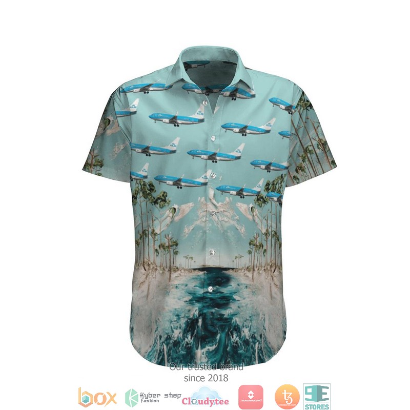 KLM Royal Dutch Airlines Boeing 737-700 Limited Hawaiian Shirt word3