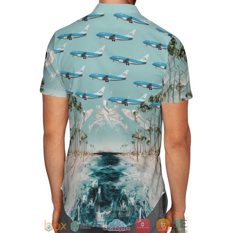 KLM Royal Dutch Airlines Boeing 737-700 Limited Hawaiian Shirt 3 KLM Royal Dutch Airlines Boeing 737-700 Limited Hawaiian Shirt word1