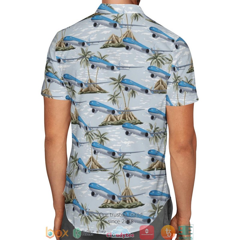 KLM Royal Dutch Airlines Boeing 777-300ER Limited Hawaiian Shirt 3 KLM Royal Dutch Airlines Boeing 777-300ER Limited Hawaiian Shirt word2