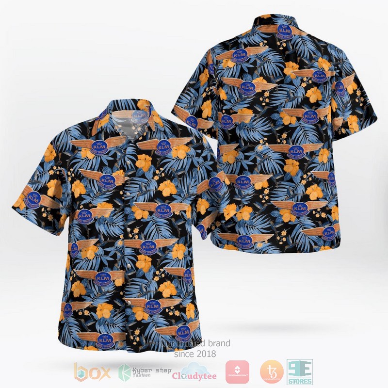 NEW KLM Royal Dutch Airlines Pilot Wing JUNIOR STEWARDESS Hawaii Shirt word3