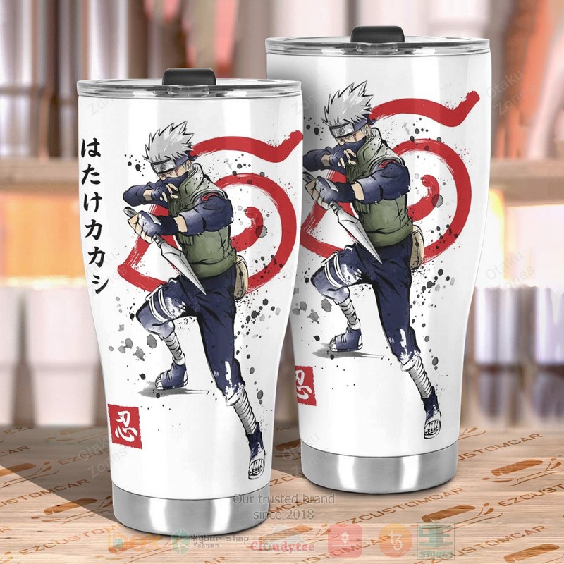 BEST Kakashi Hatake Naruto Sensei Mask Anime 3D Steel Tumbler 3 Kakashi Hatake Naruto Sensei Mask Anime Tumbler 1 2